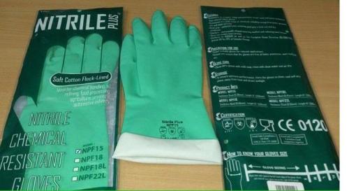 Găng tay cao su chống hóa chất Nitrile